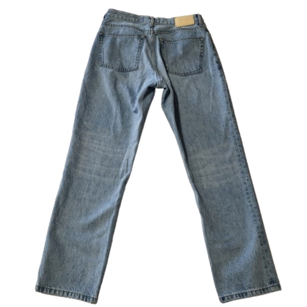 Everlane The 90s Cheeky Jean Button Fly Light Wash Organic Cotton Womens 27 Crop - Picture 2 of 10